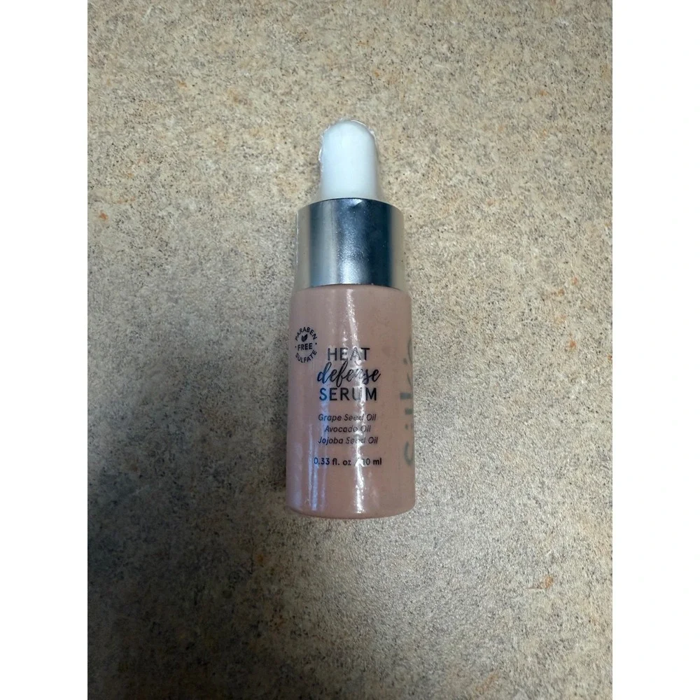 Silke Heat Defense Serum Hair Oil Grape Seed Avocado Jojoba 0.33 oz 10 ml‎